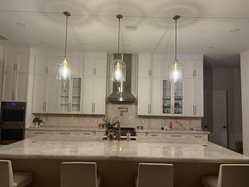 13 Inch Bell Glass Pendant Light - Fulcrum