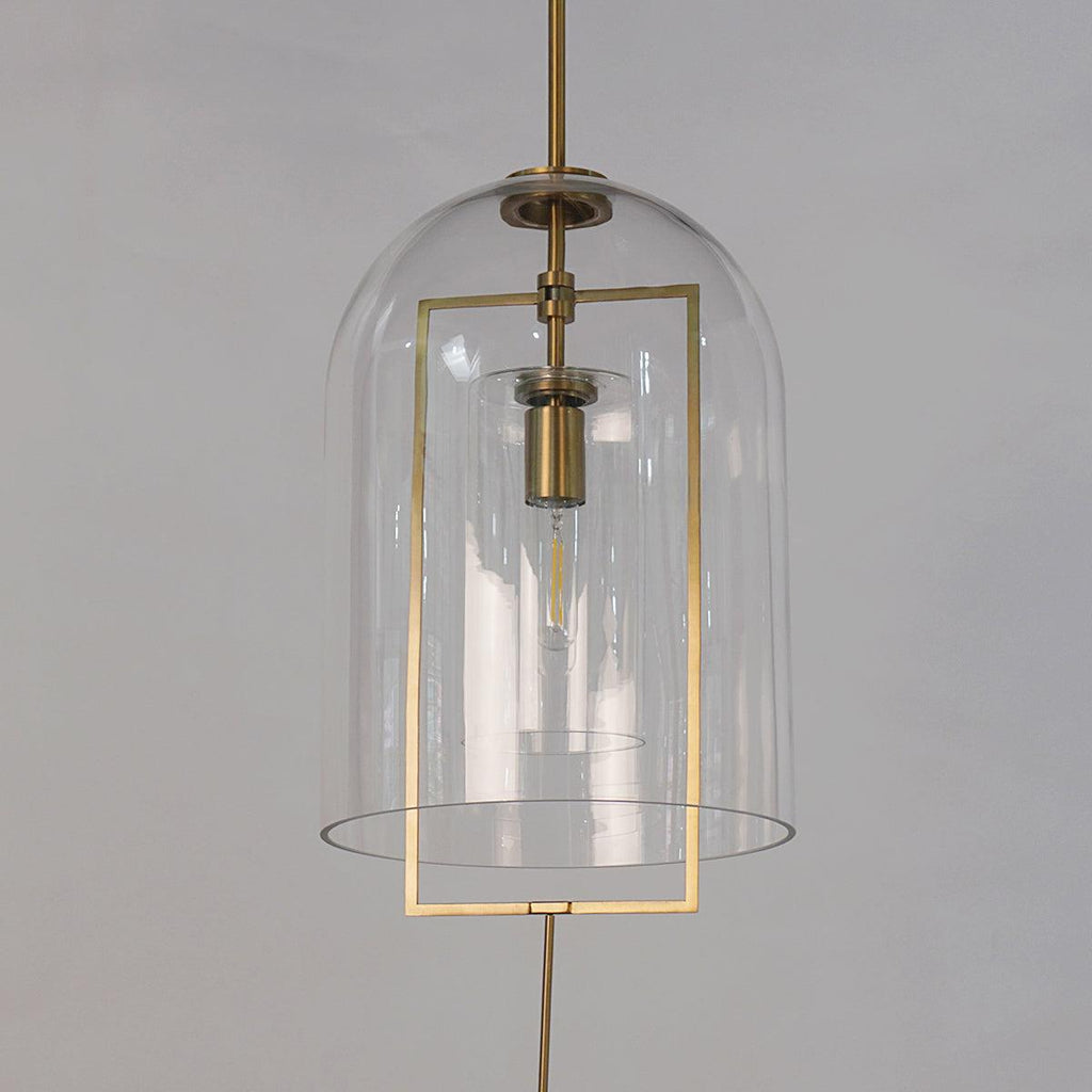 13 Inch Bell Glass Pendant Light - Fulcrum