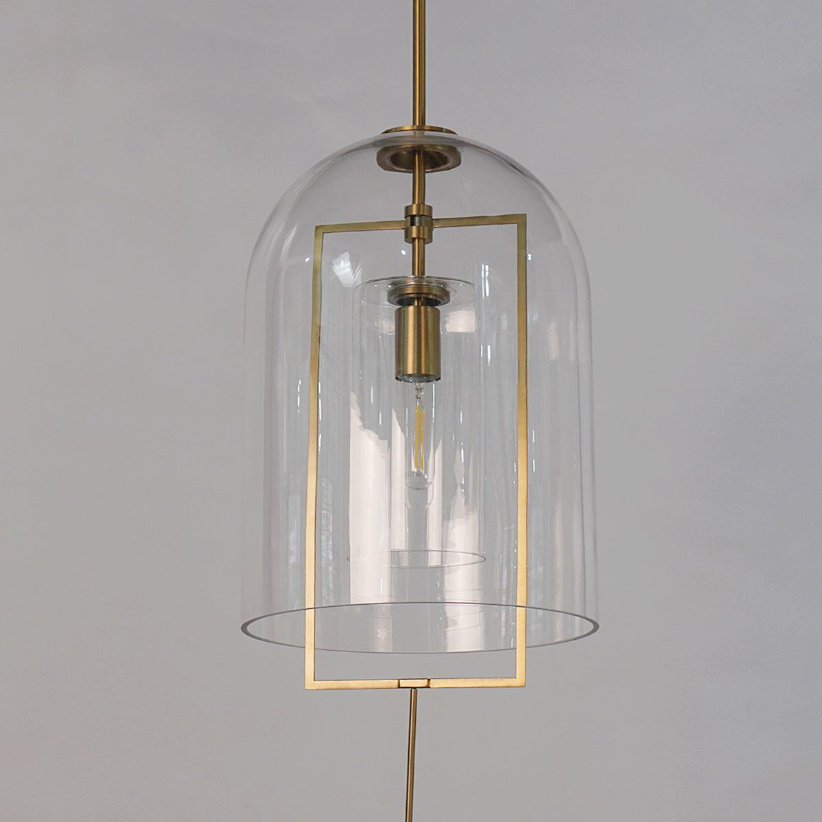 13 Inch Bell Glass Pendant Light - Fulcrum