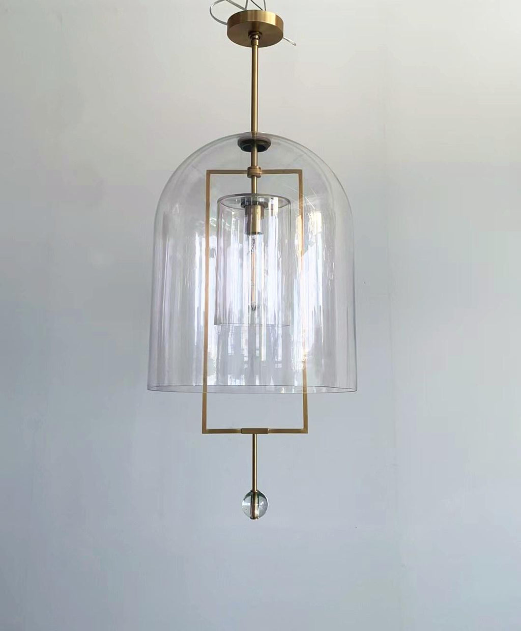 15 Inch Bell Glass Pendant Light - Fulcrum
