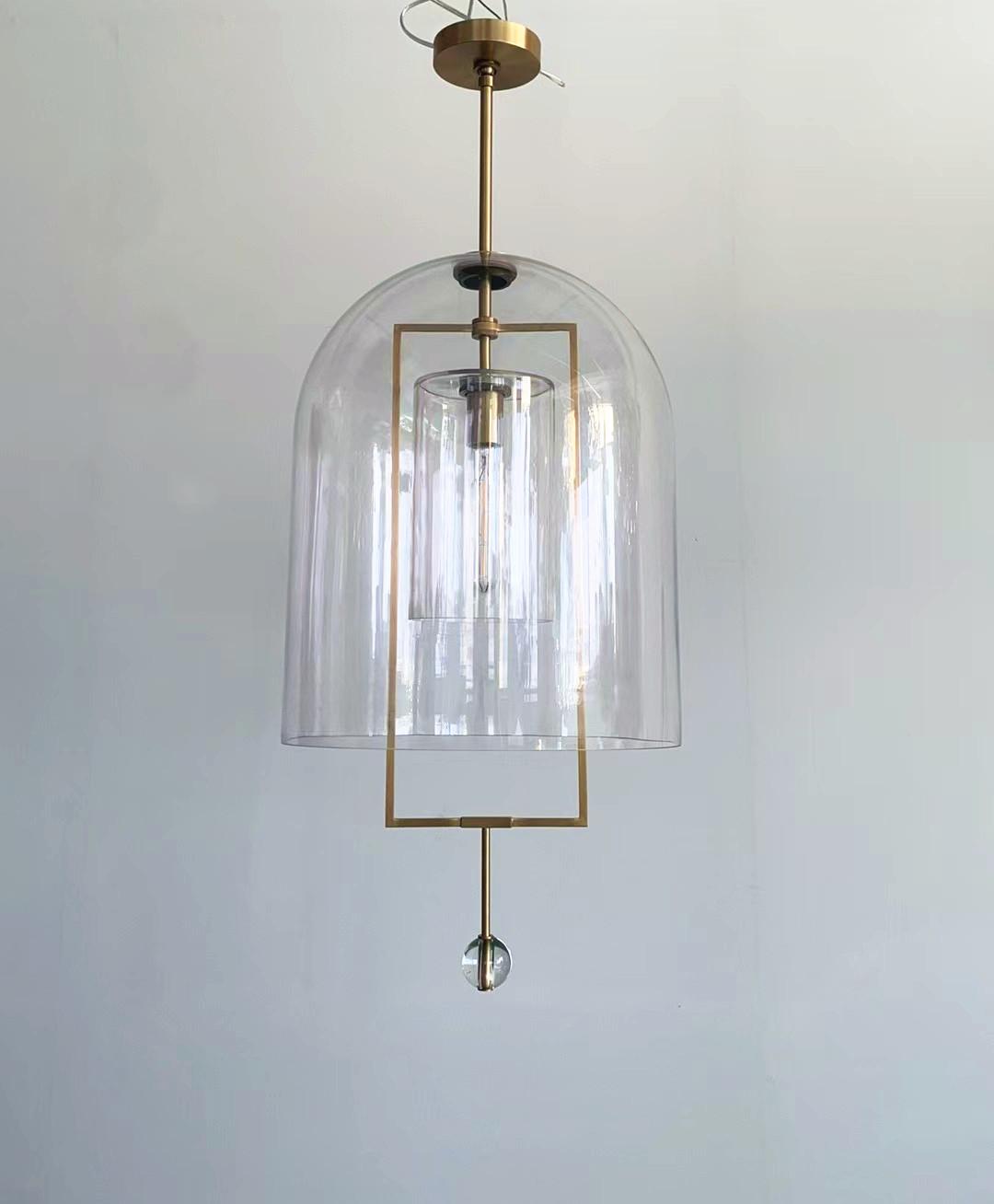 15 Inch Bell Glass Pendant Light - Fulcrum