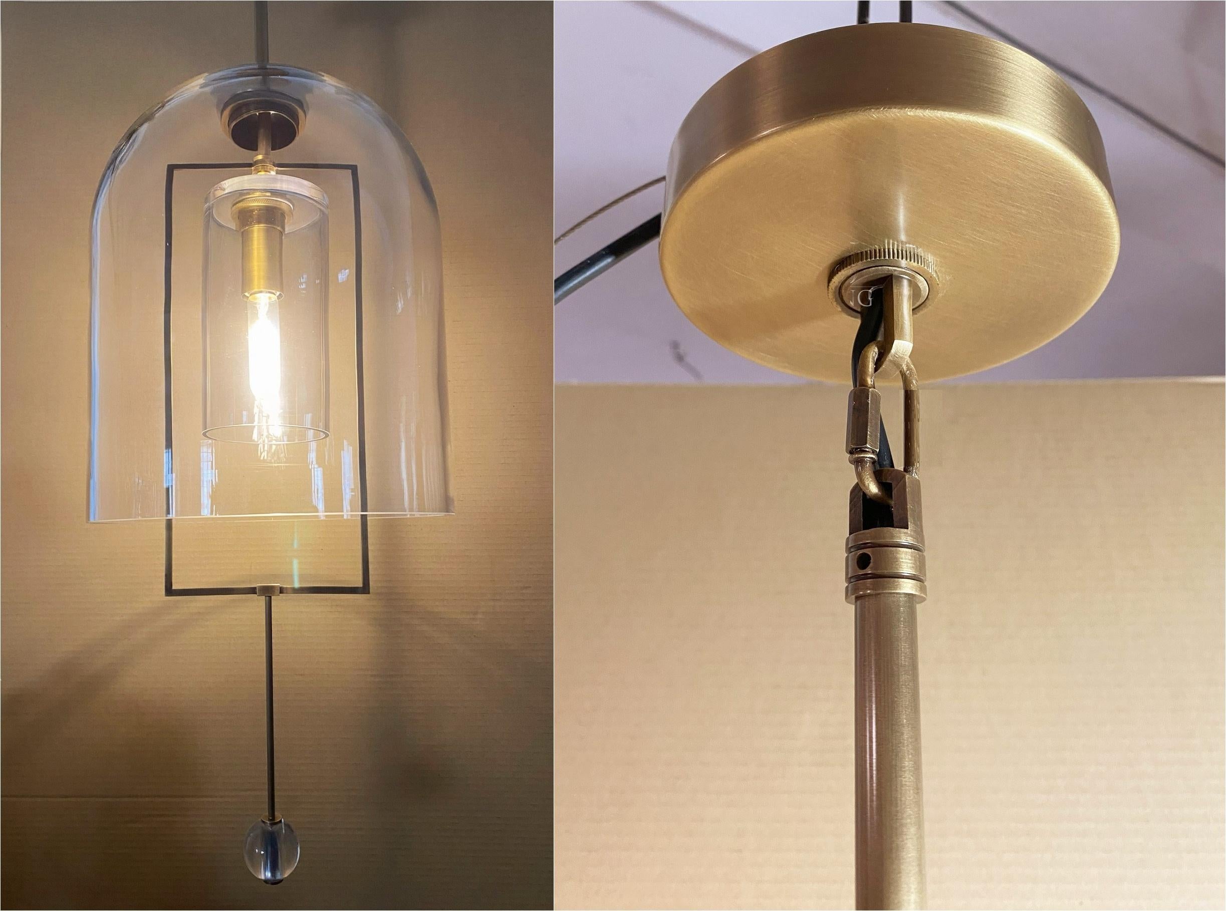 15 Inch Bell Glass Pendant Light - Fulcrum