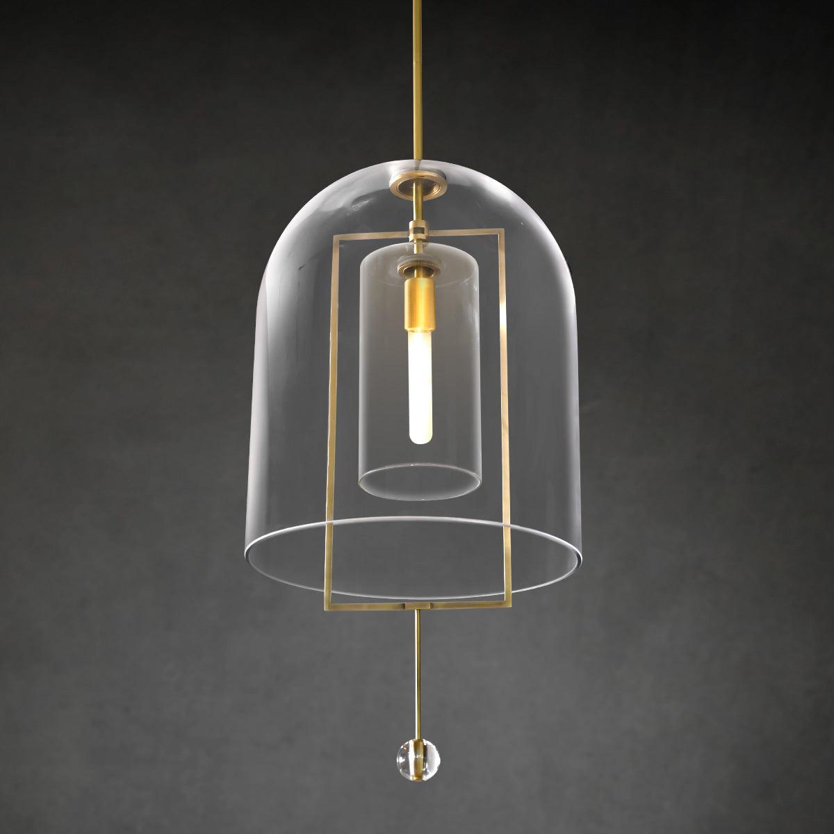 15 Inch Bell Glass Pendant Light - Fulcrum