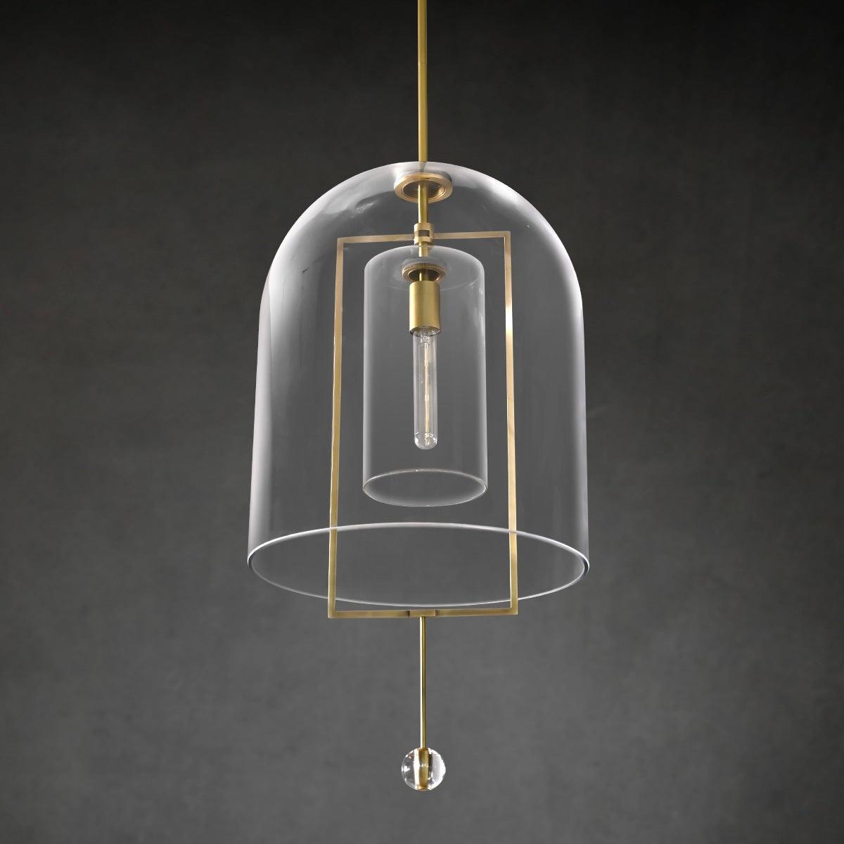 15 Inch Bell Glass Pendant Light - Fulcrum