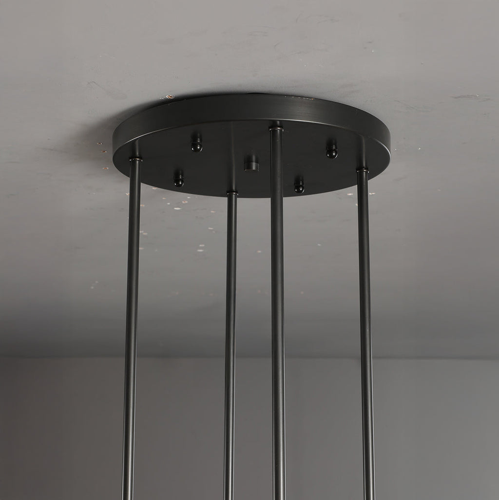 60 Inch Cylindrical Glass Candle Round Chandelier - Ravelle