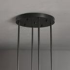 60 Inch Cylindrical Glass Candle Round Chandelier - Ravelle