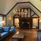 48 Inch Cylinder Glass Candle Round Chandelier - Ravelle