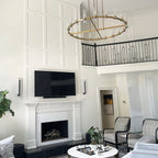 60 Inch Cylindrical Glass Candle Round Chandelier - Ravelle