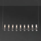 69 Inch Cylinder Glass Candle Linear Chandelier - Ravelle