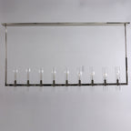 69 Inch Cylindrical Glass Candle Linear Chandelier - Ravelle