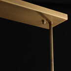 54 Inch Cylindrical Glass Candle Linear Chandelier - Ravelle