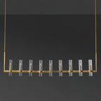 69 Inch Cylinder Glass Candle Linear Chandelier - Ravelle