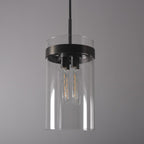 12 Inch Cylinder Glass Pendant Light - Ravelle