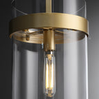 8 Inch Cylindrical Glass Pendant Light - Ravelle
