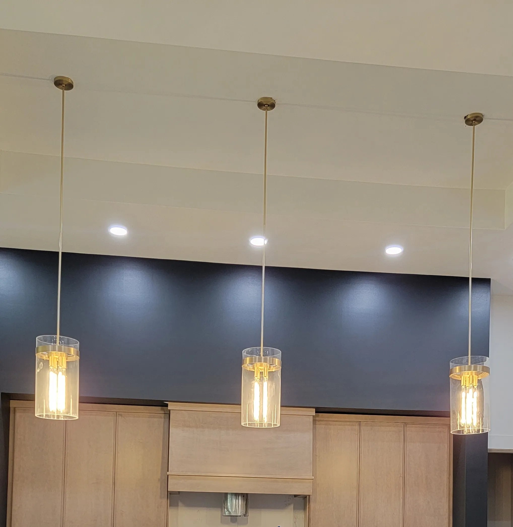 12 Inch Cylindrical Glass Pendant Light - Ravelle