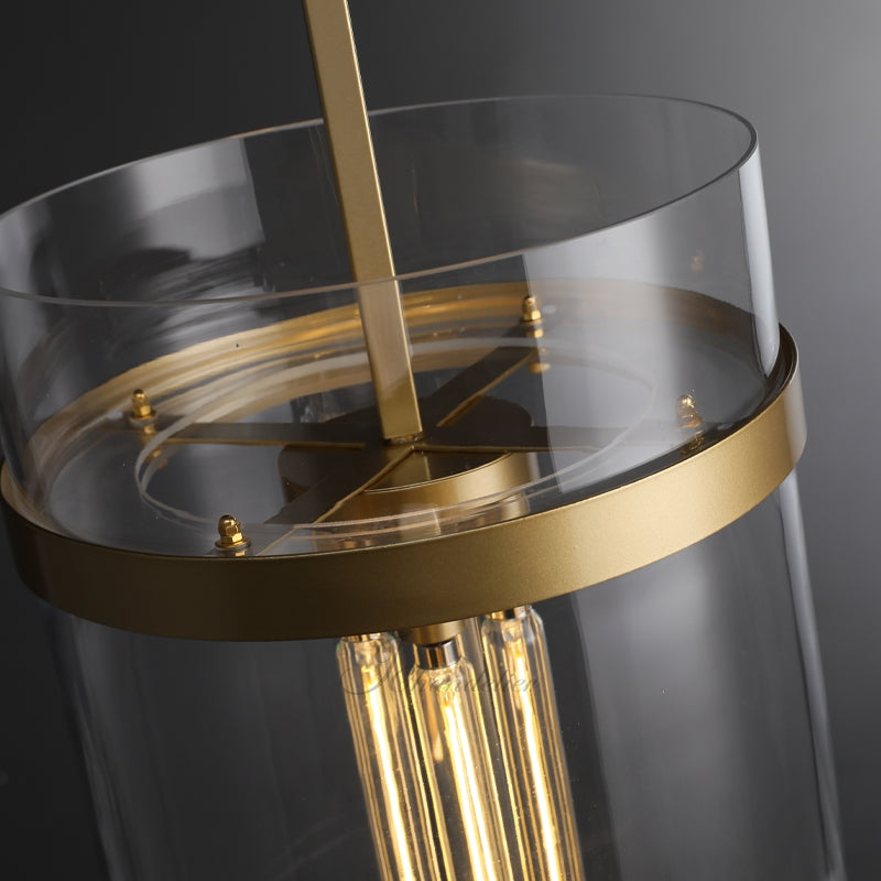 12 Inch Cylindrical Glass Pendant Light - Ravelle