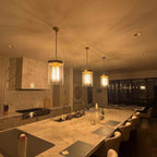 12 Inch Cylinder Glass Pendant Light - Ravelle
