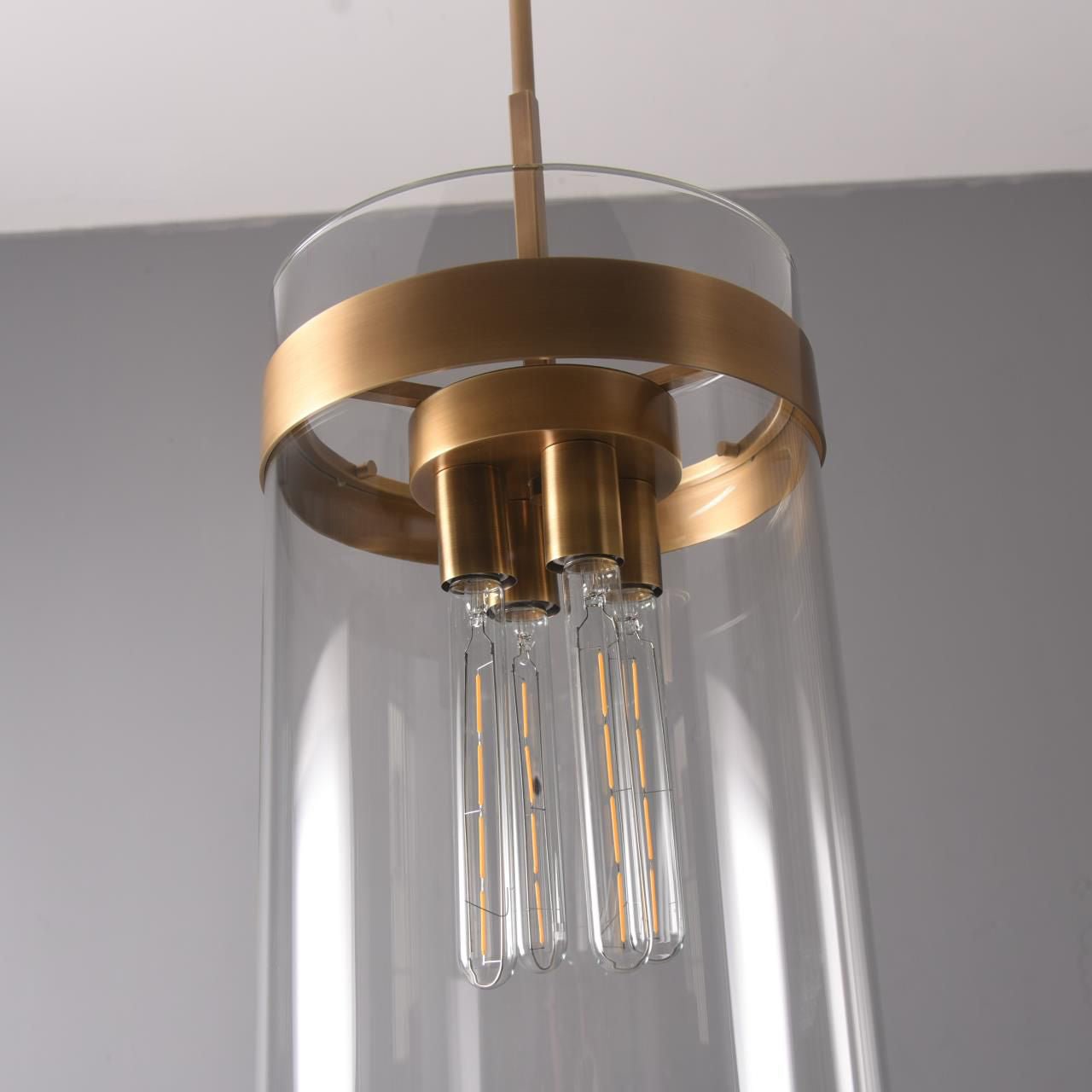 12 Inch Cylinder Glass Pendant Light - Ravelle