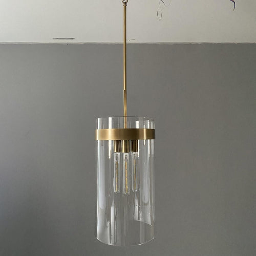 12 Inch Cylinder Glass Pendant Light - Ravelle