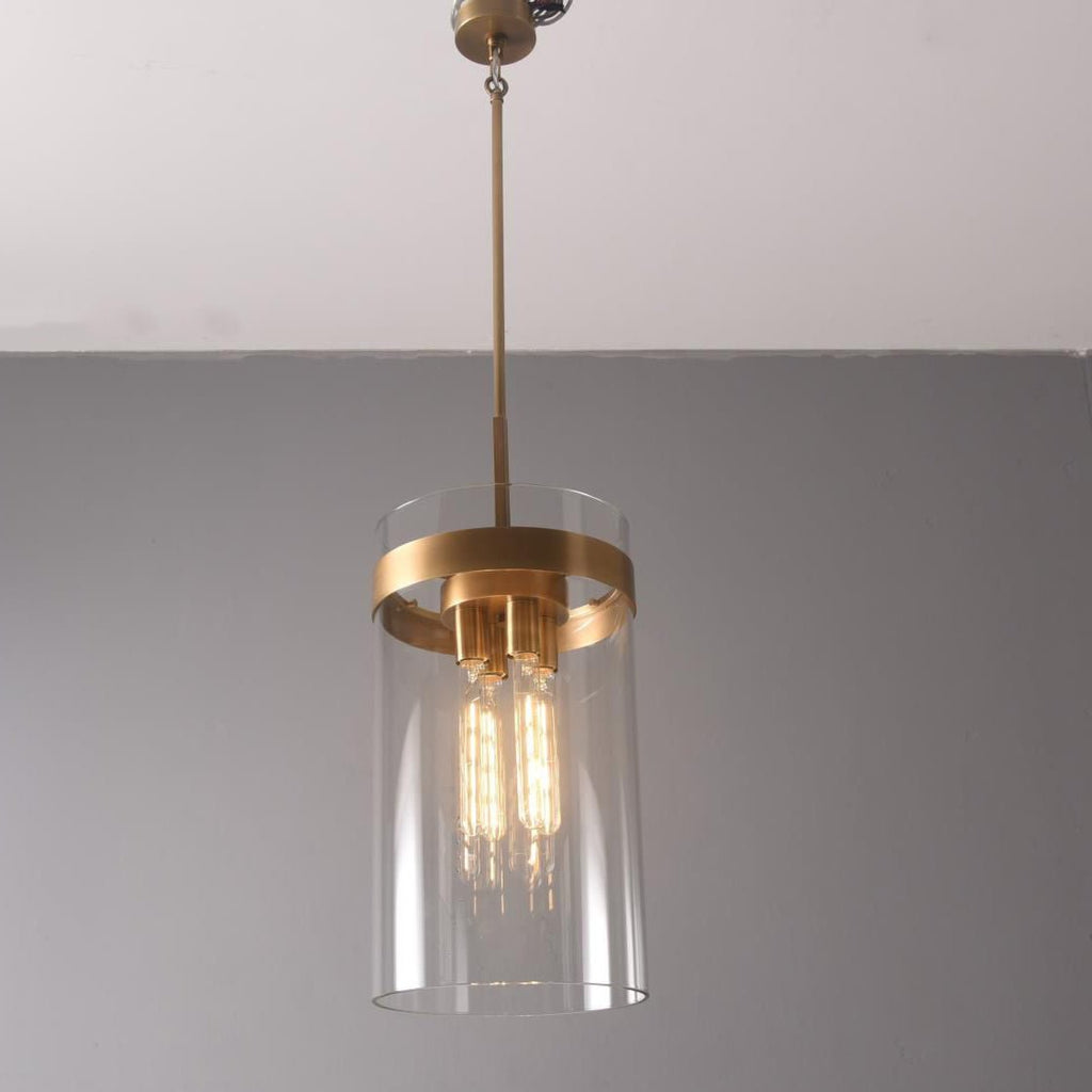 12 Inch Cylinder Glass Pendant Light - Ravelle