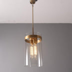 12 Inch Cylinder Glass Pendant Light - Ravelle