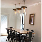 12 Inch Cylindrical Glass Pendant Light - Ravelle