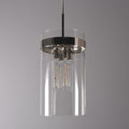 12 Inch Cylindrical Glass Pendant Light - Ravelle