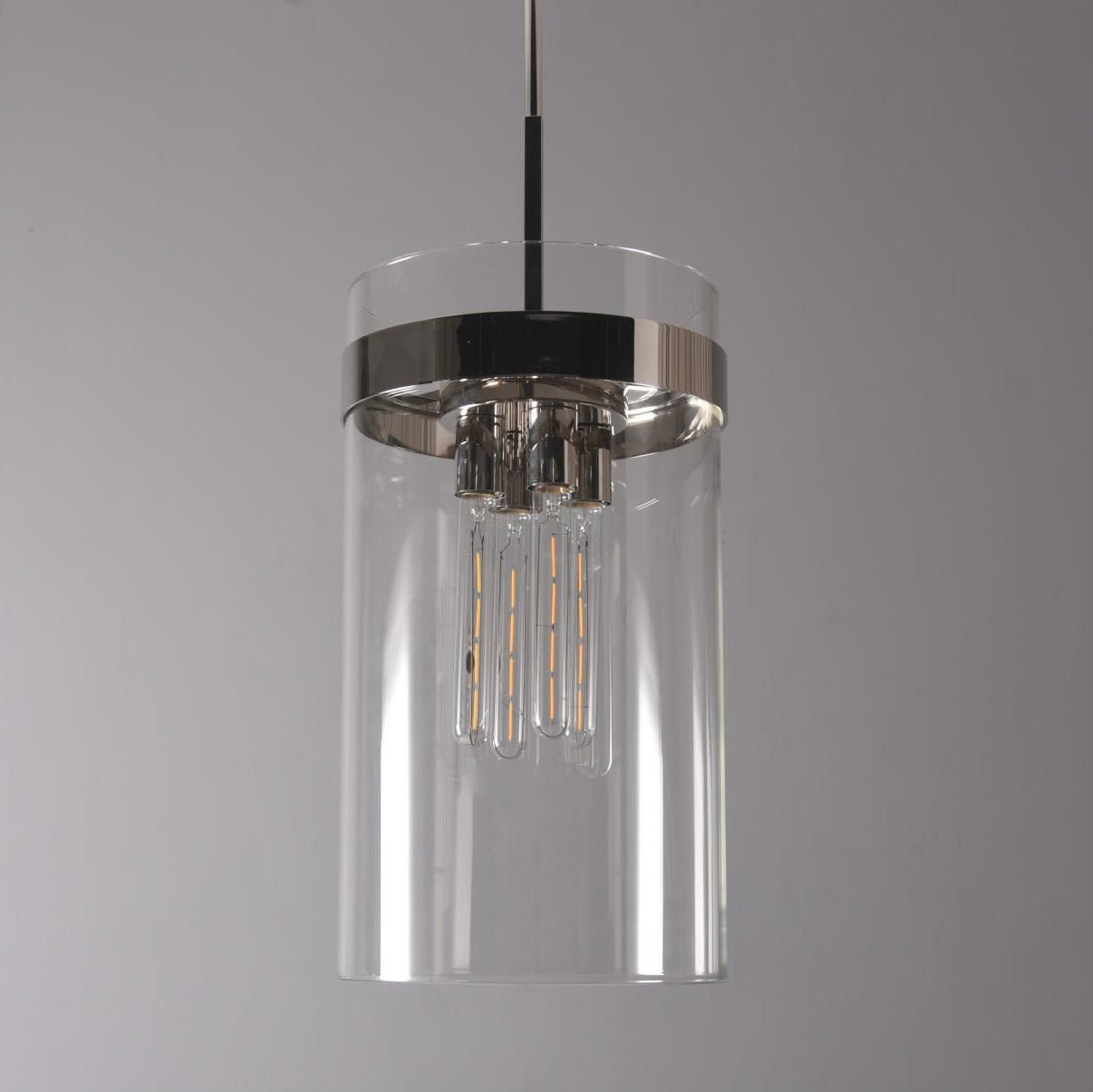 12 Inch Cylindrical Glass Pendant Light - Ravelle
