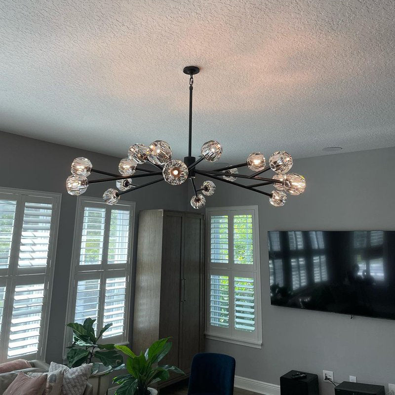 60 Inch Sputnik Crystal Globe Chandelier – Boule