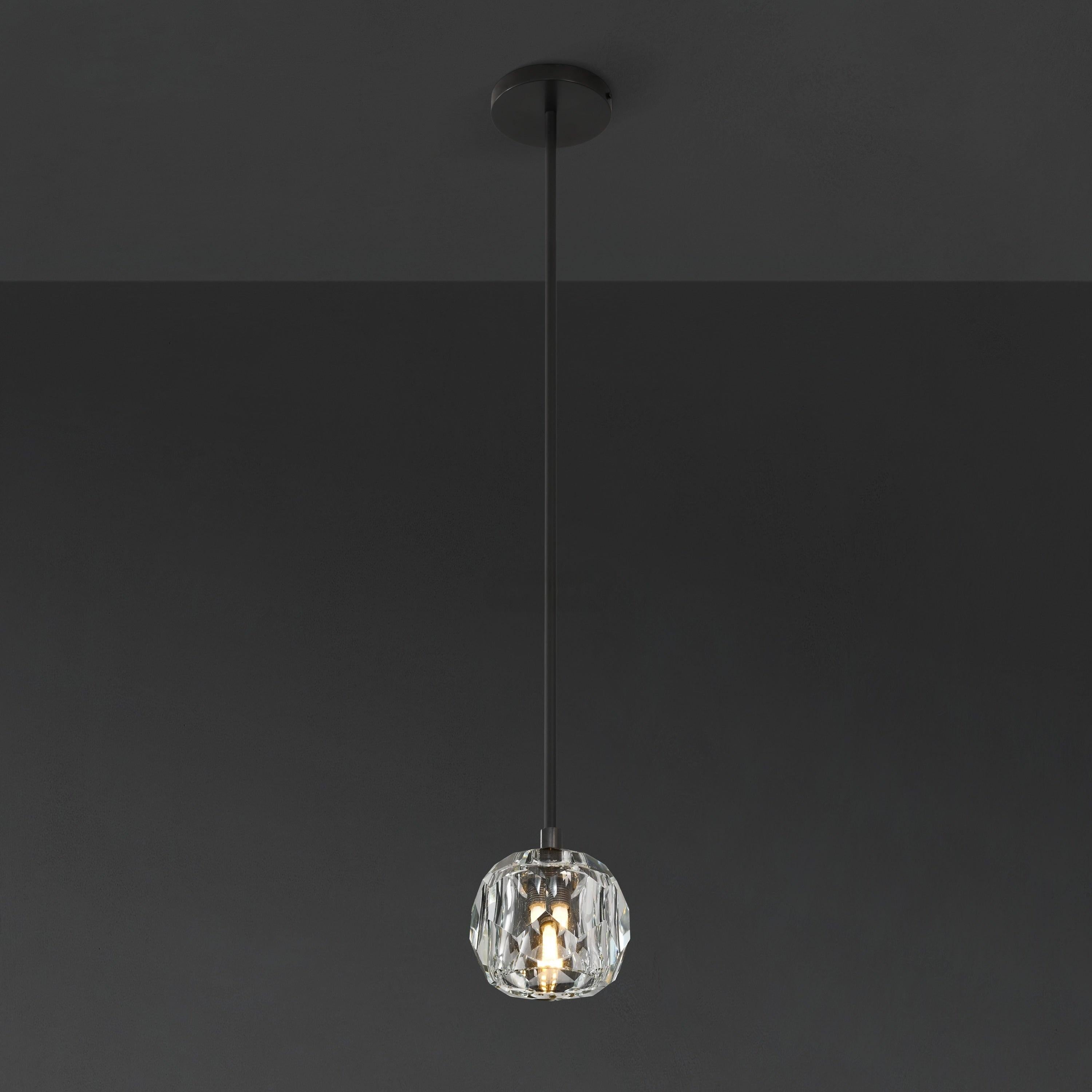5 Inch Globe Crystal Rod Pendant Light – Boule