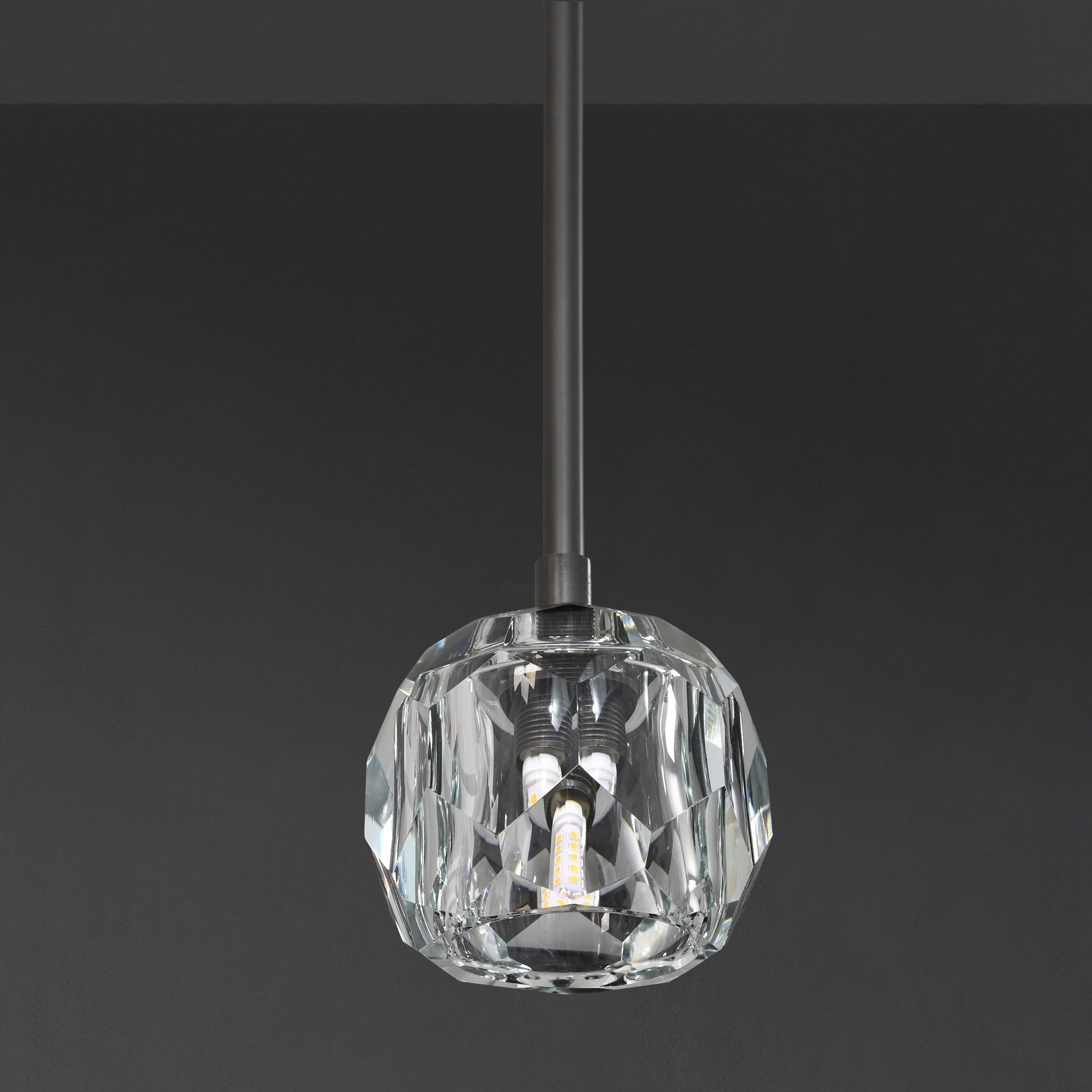 5 Inch Globe Crystal Rod Pendant Light – Boule