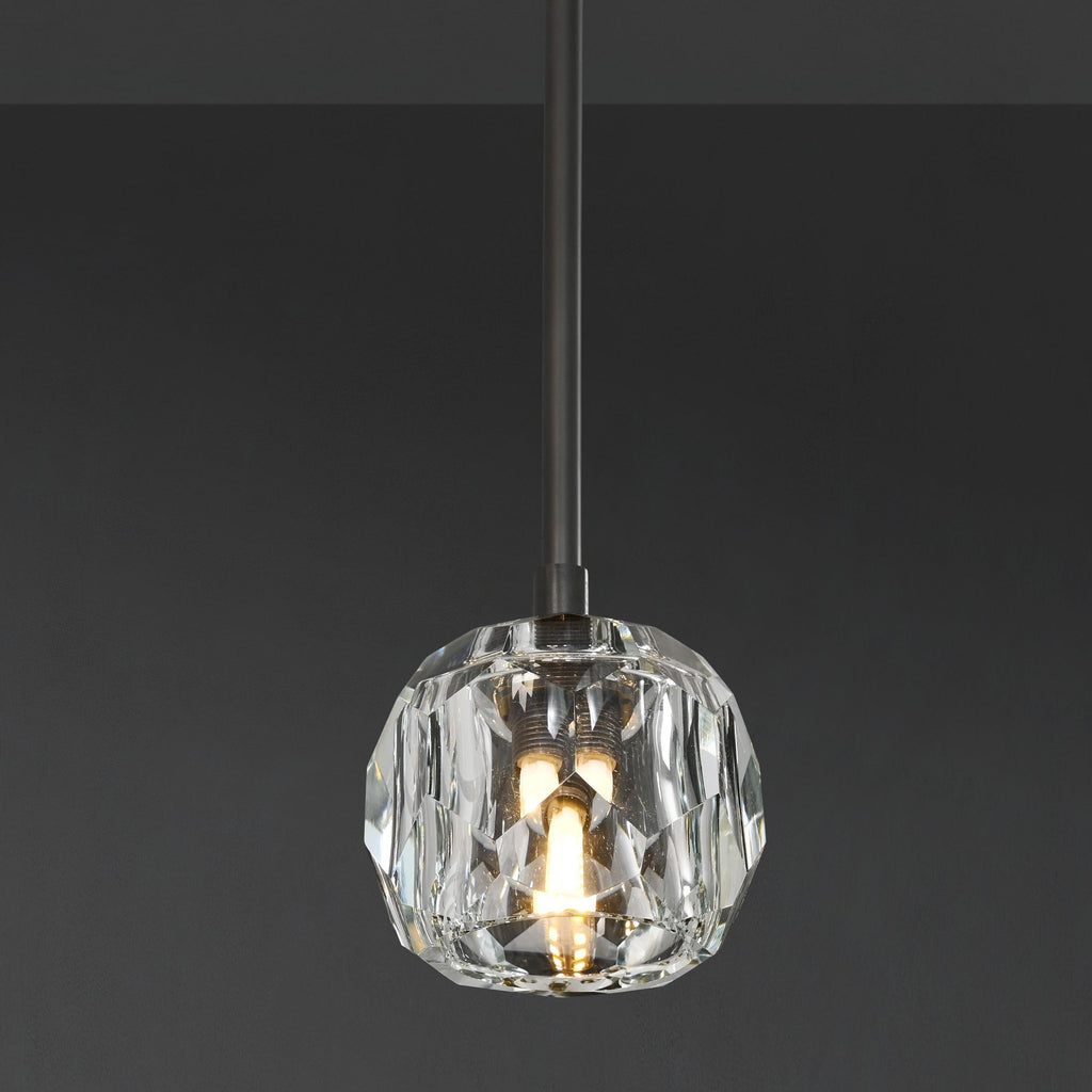 5 Inch Globe Crystal Rod Pendant Light – Boule