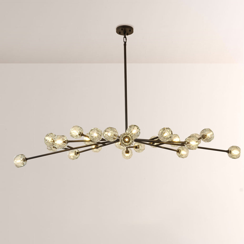 72 Inch Crystal Arm Oval Chandelier – Boule