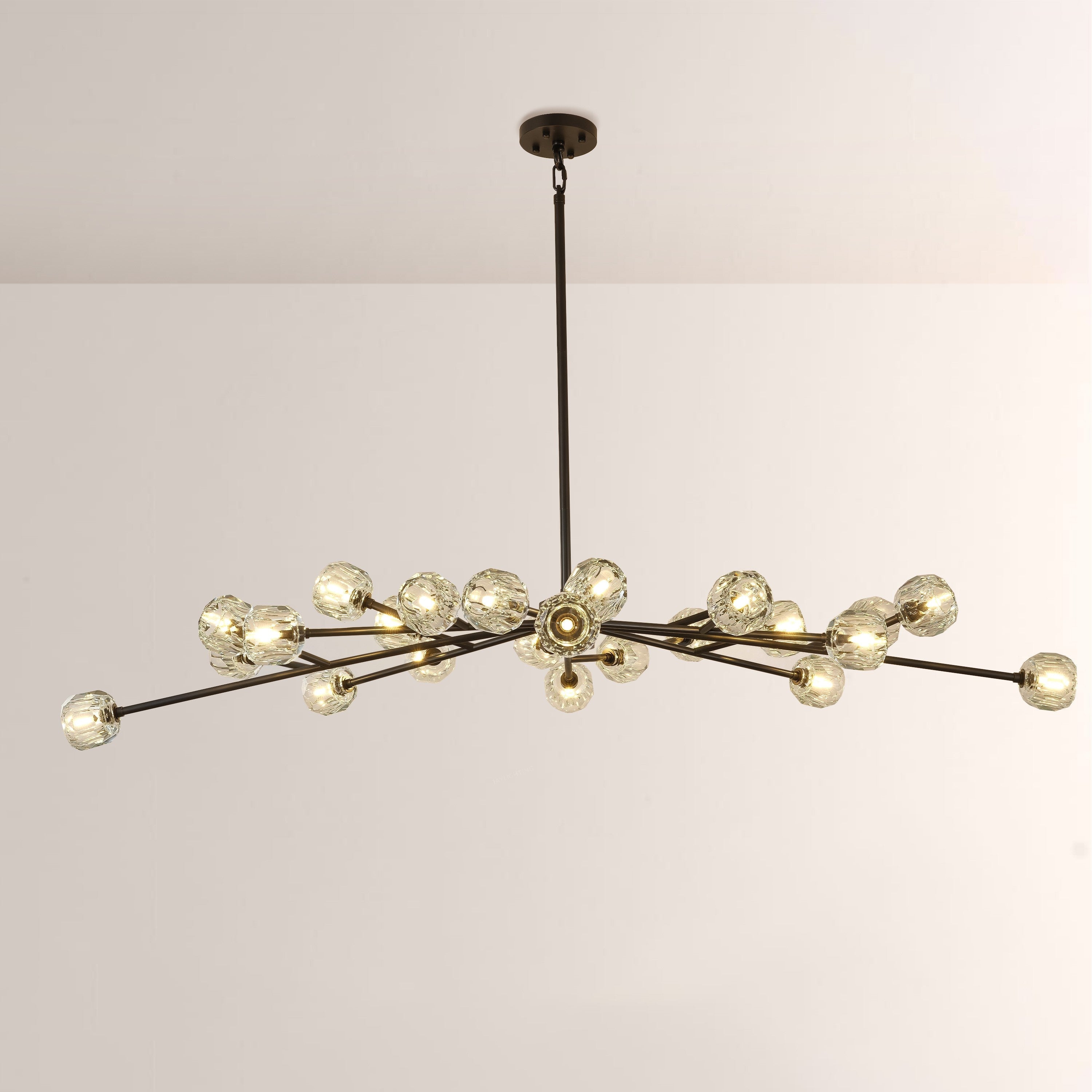 72 Inch Crystal Arm Oval Chandelier – Boule