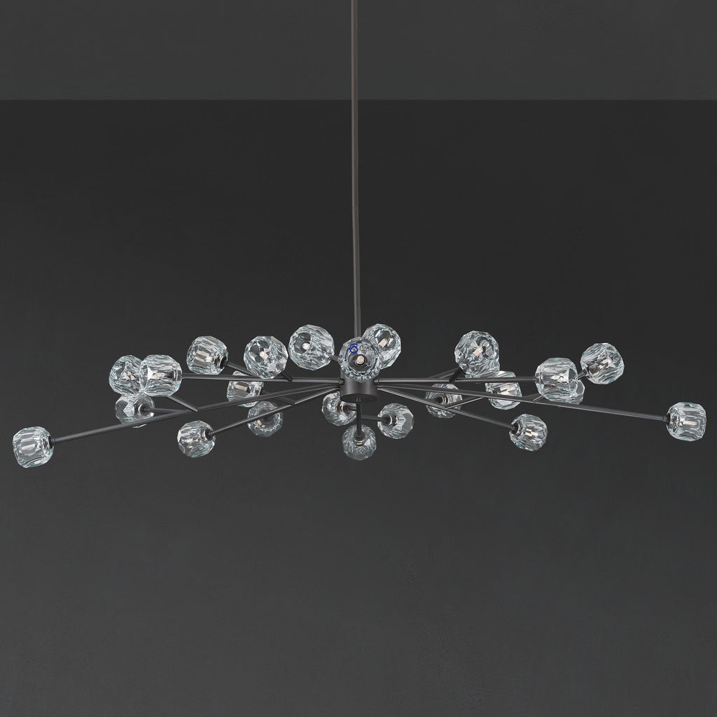 72 Inch Crystal Arm Oval Chandelier – Boule