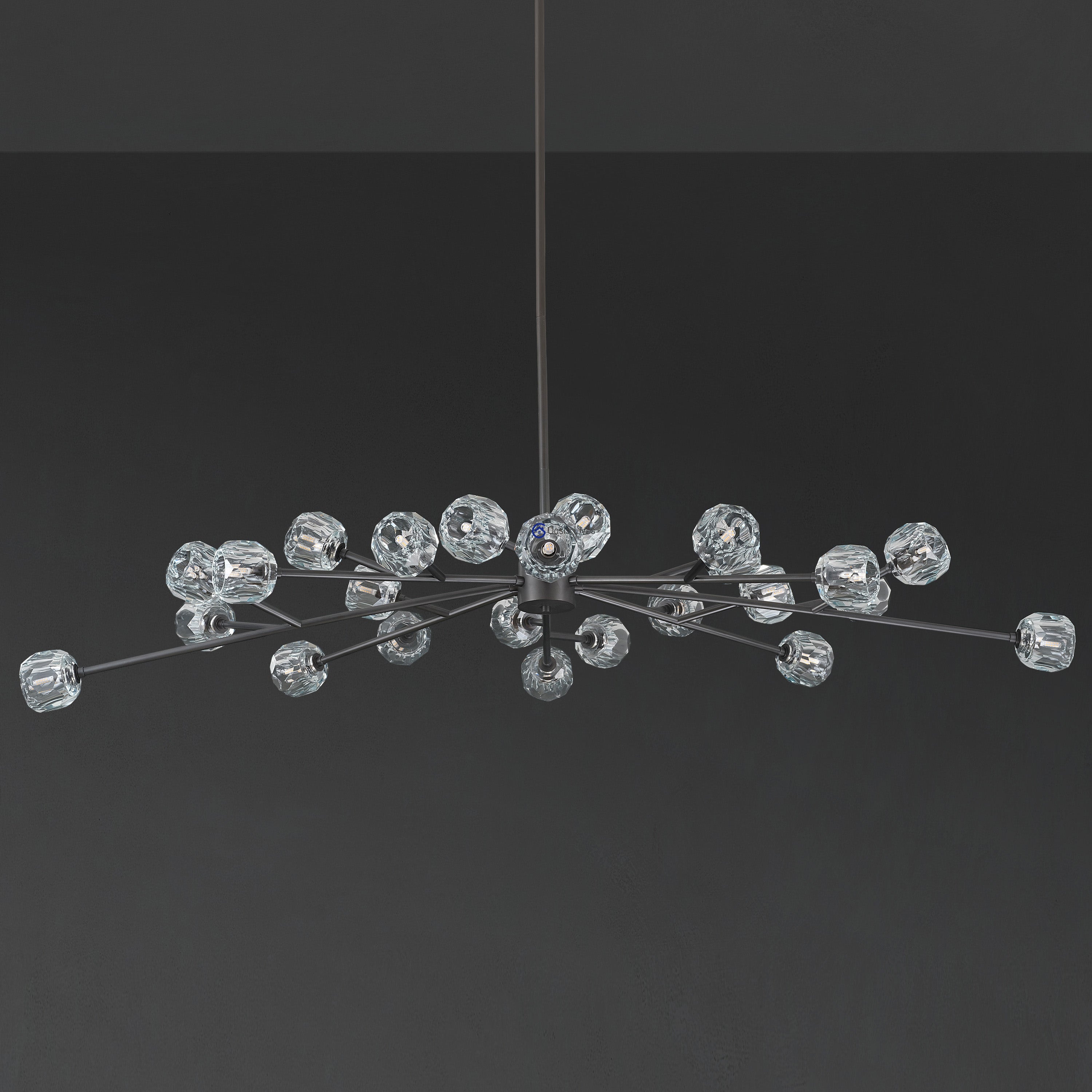 72 Inch Crystal Arm Oval Chandelier – Boule