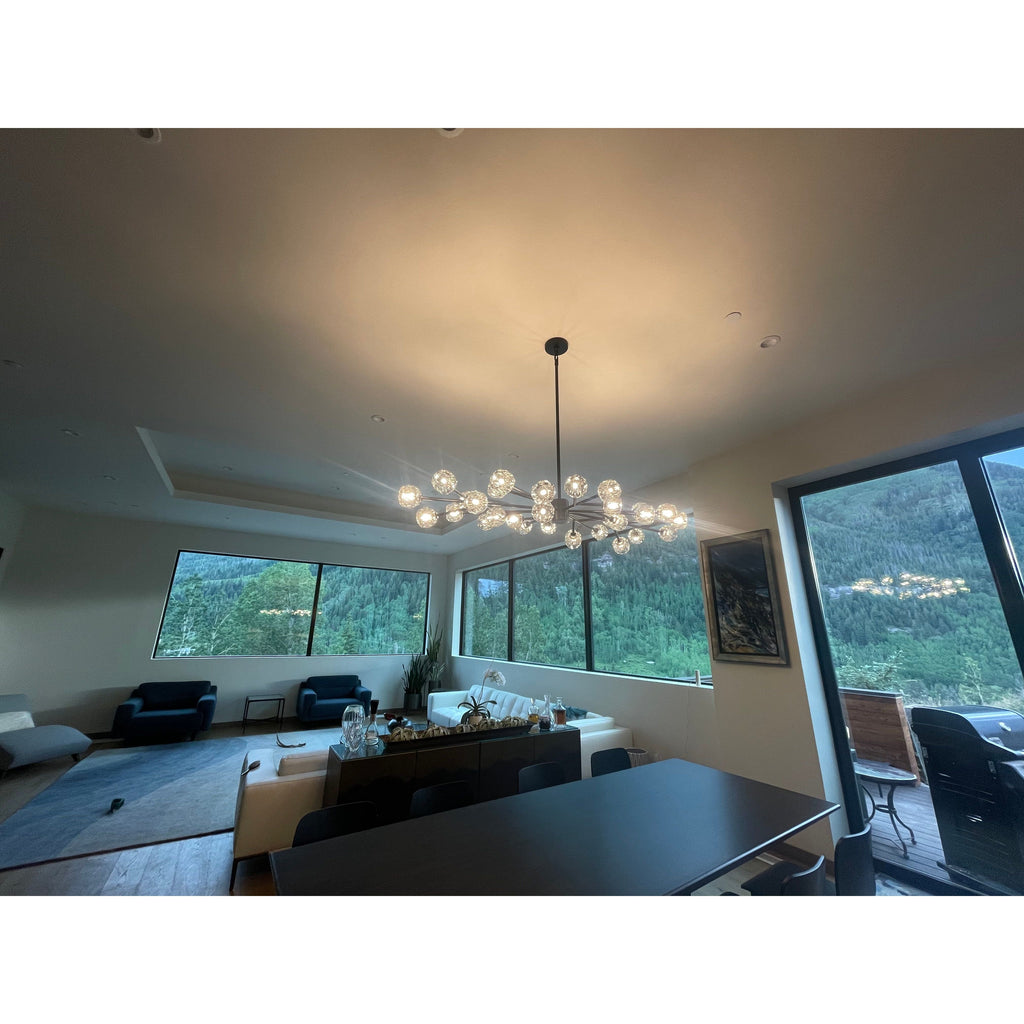 72 Inch Crystal Arm Oval Chandelier – Boule