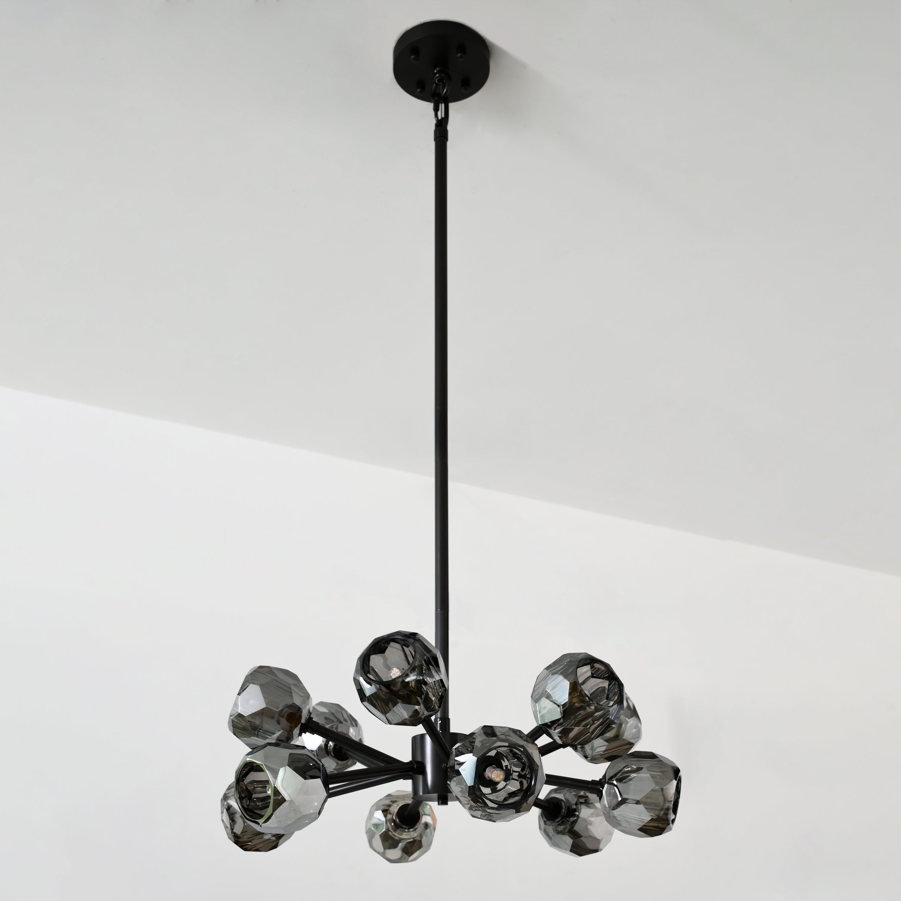 24 Inch Smoked Crystal Sputnik Sphere Chandelier – Boule