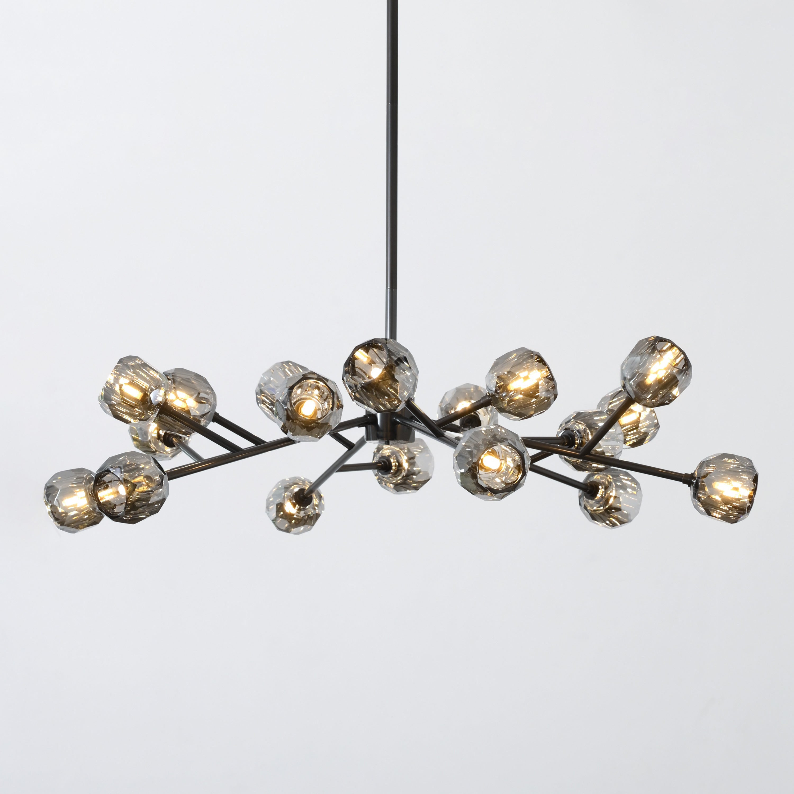 48 Inch Smoked Crystal Sputnik Sphere Chandelier – Boule