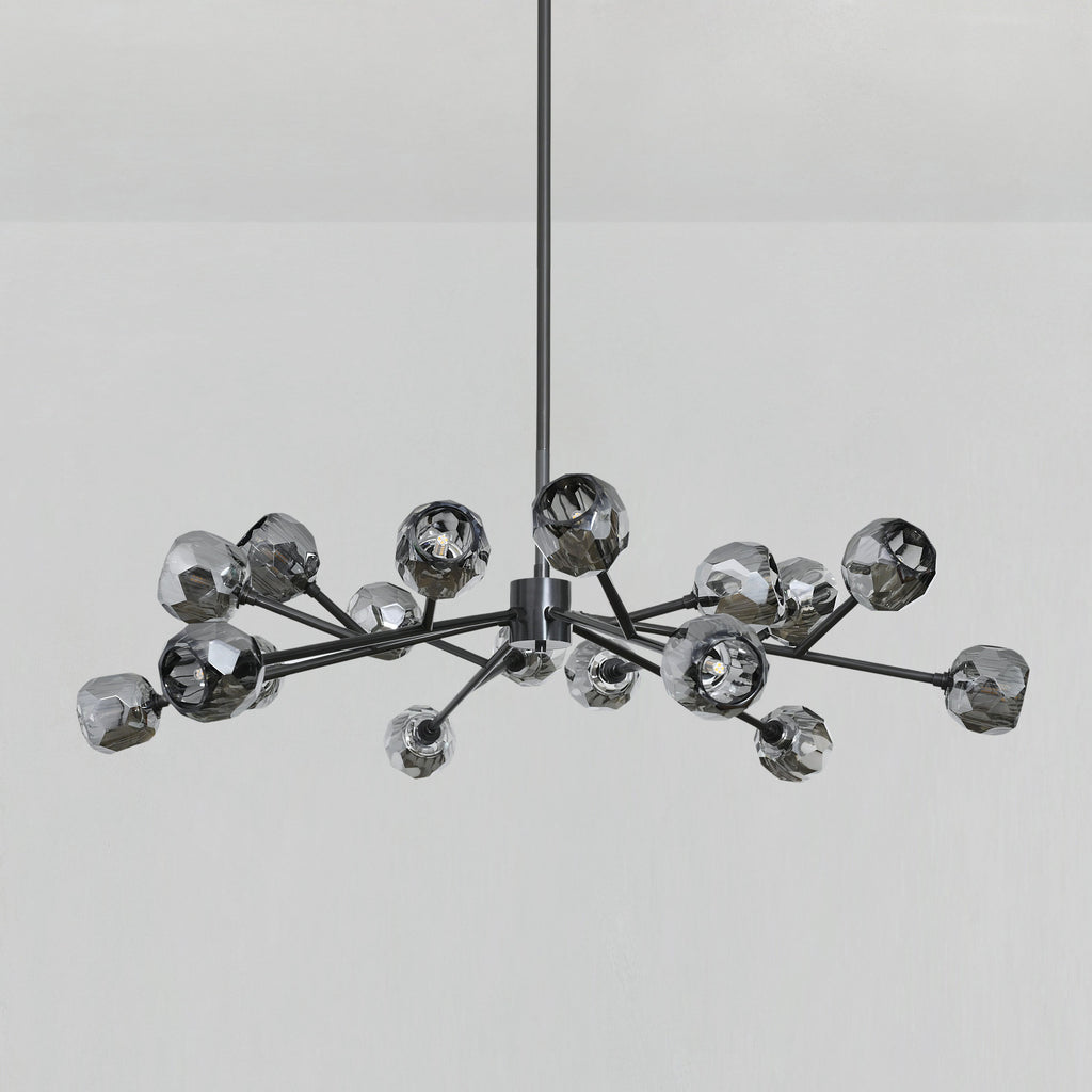 48 Inch Smoked Crystal Sputnik Sphere Chandelier – Boule