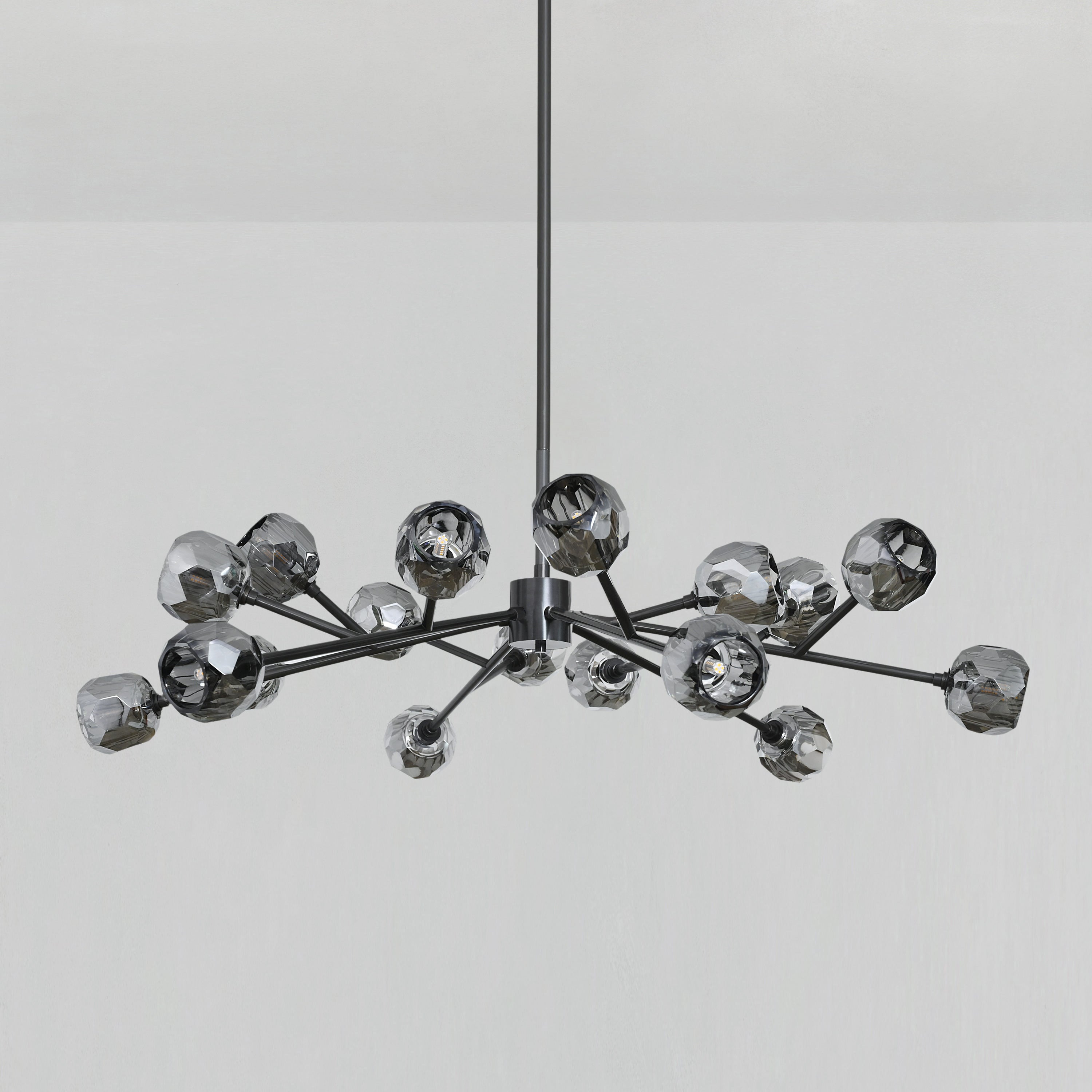 48 Inch Smoked Crystal Sputnik Sphere Chandelier – Boule