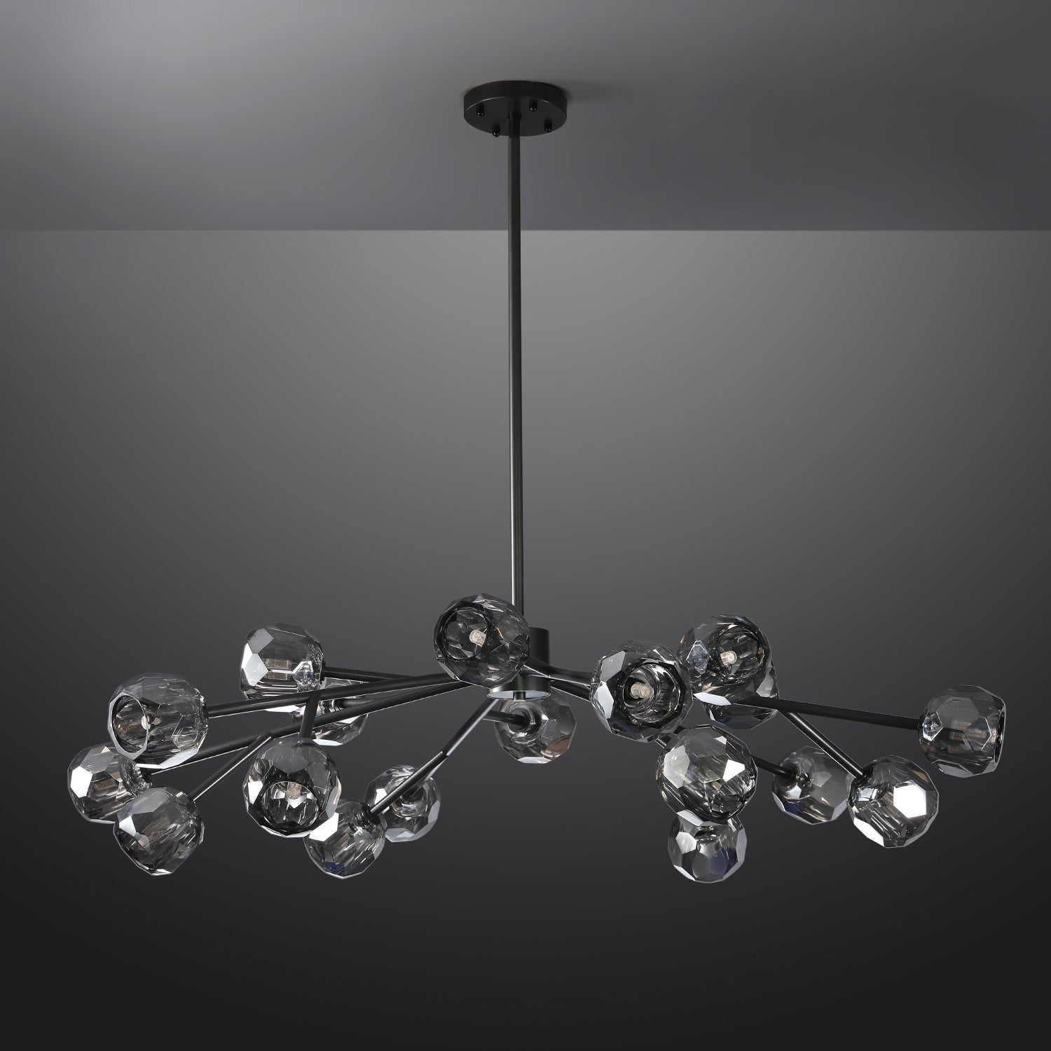 48 Inch Sputnik Globe Smoked Crystal Chandelier – Boule
