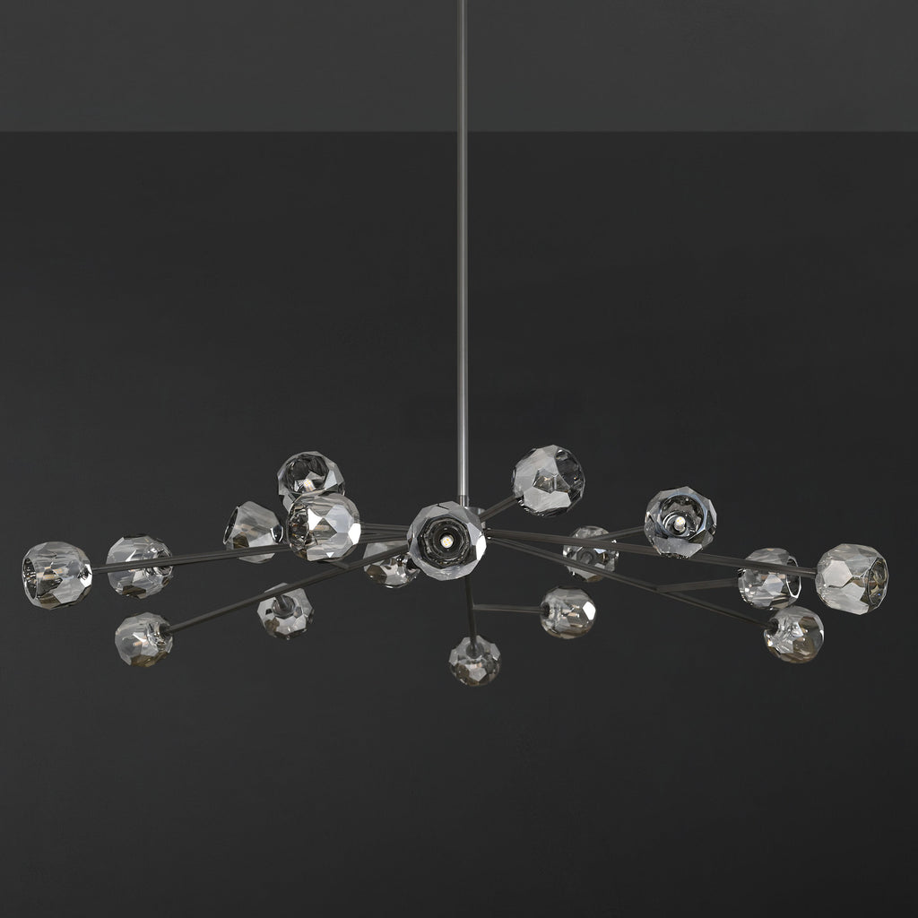 60 Inch Smoked Crystal Sputnik Sphere Chandelier – Boule