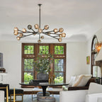 60 Inch Sputnik Globe Smoked Crystal Chandelier – Boule