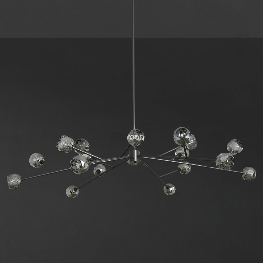 72 Inch Smoked Crystal Sputnik Sphere Chandelier – Boule