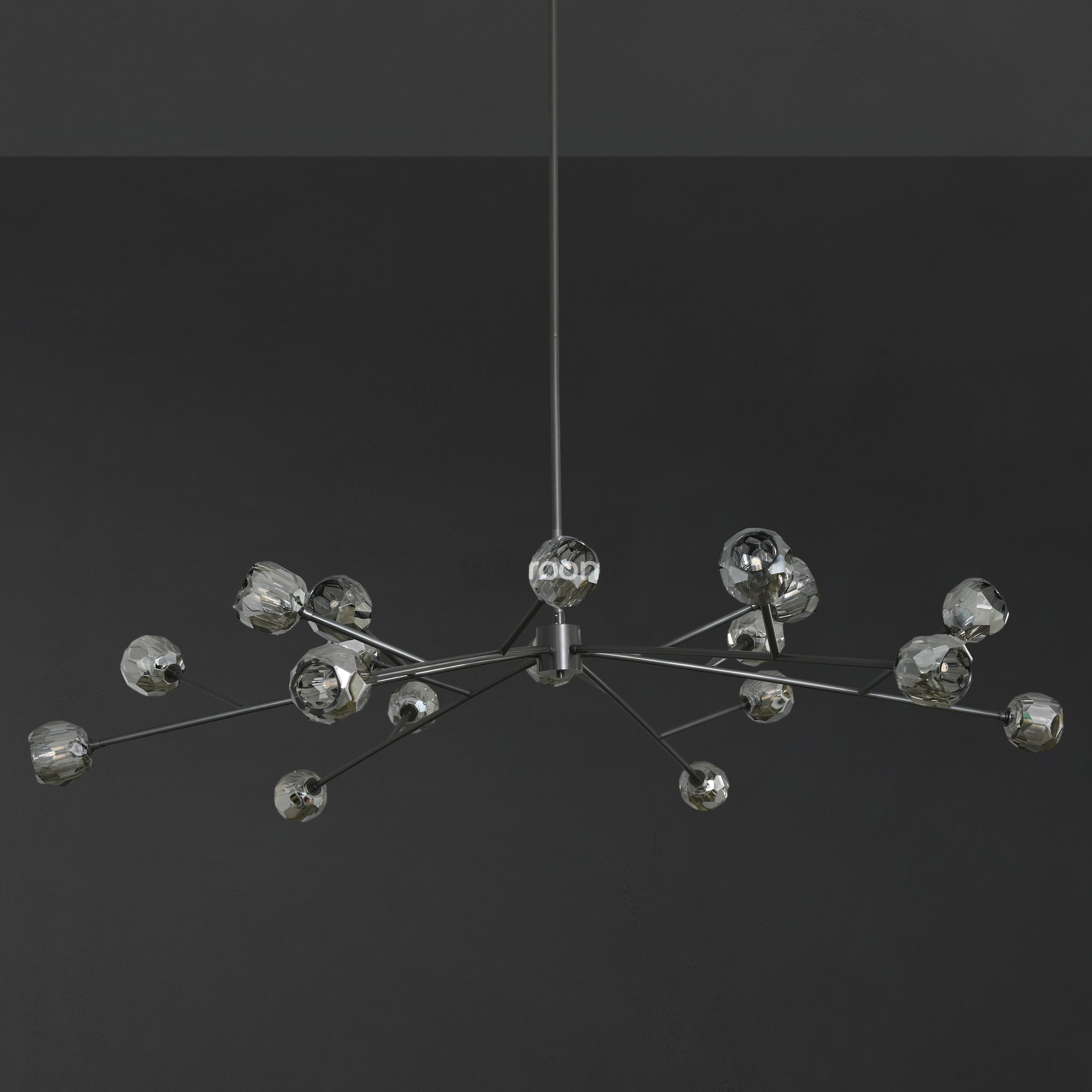 72 Inch Smoked Crystal Sputnik Sphere Chandelier – Boule
