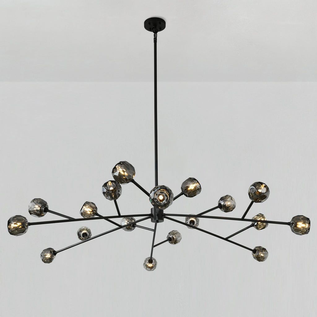 72 Inch Smoked Crystal Sputnik Sphere Chandelier – Boule