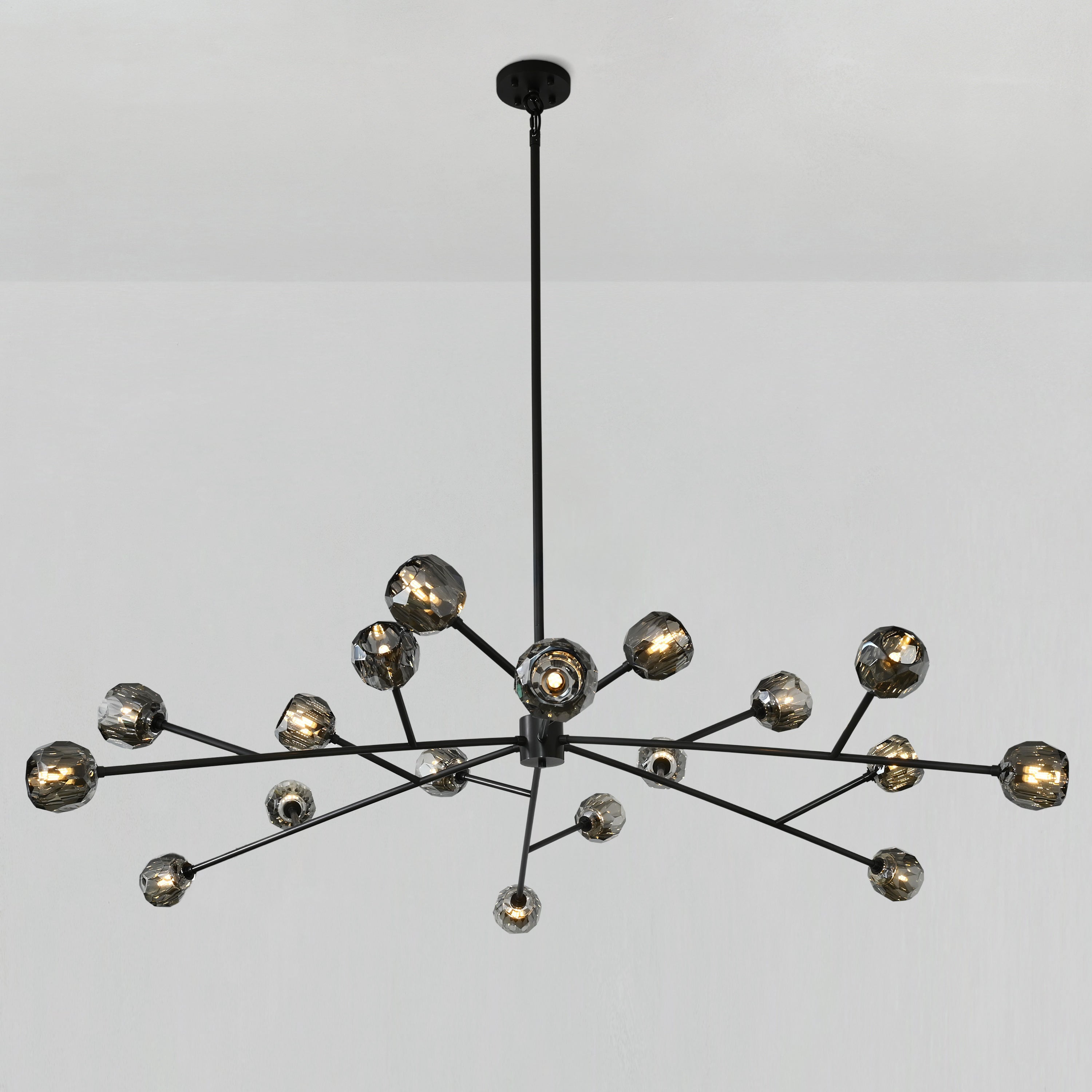 72 Inch Smoked Crystal Sputnik Sphere Chandelier – Boule