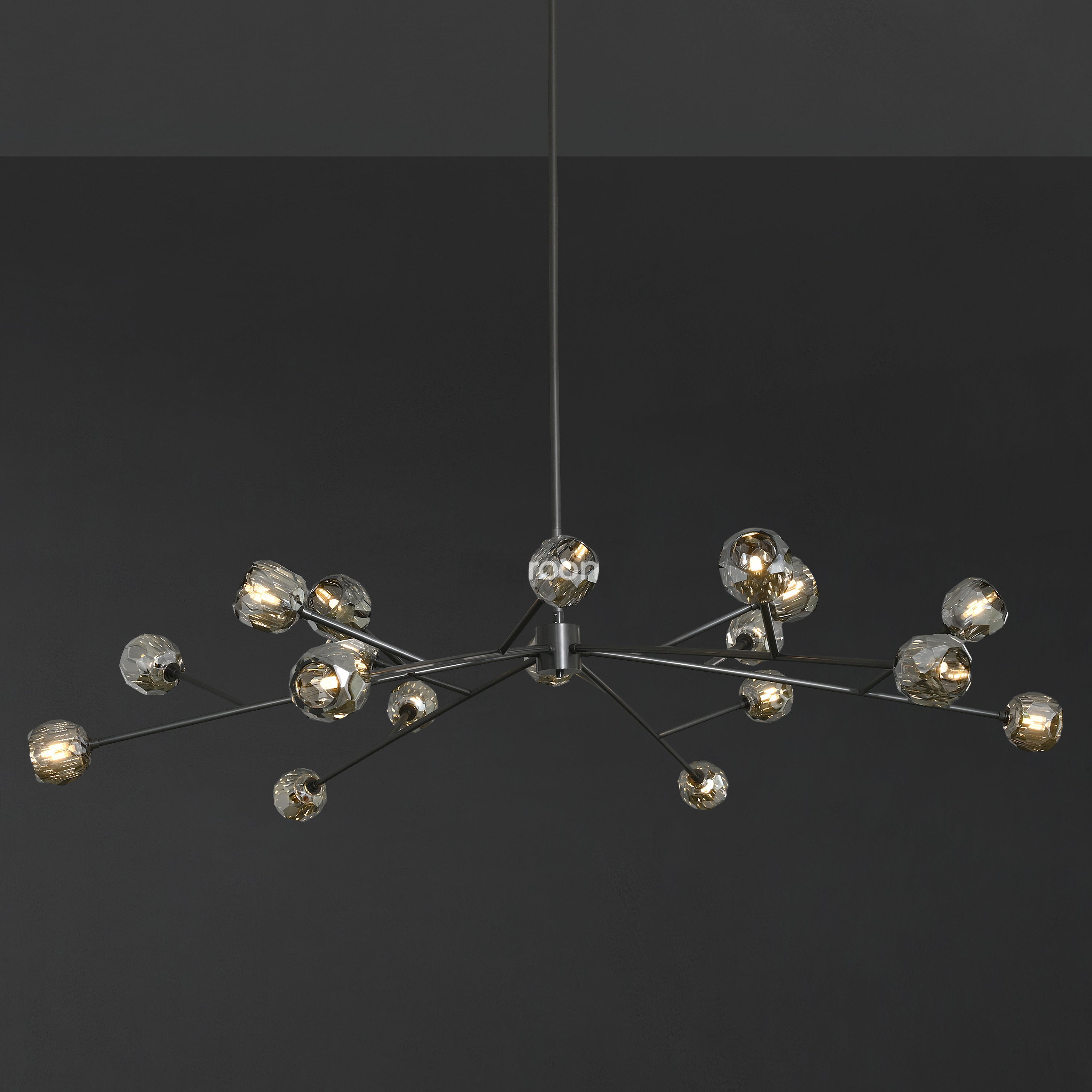 72 Inch Smoked Crystal Sputnik Sphere Chandelier – Boule