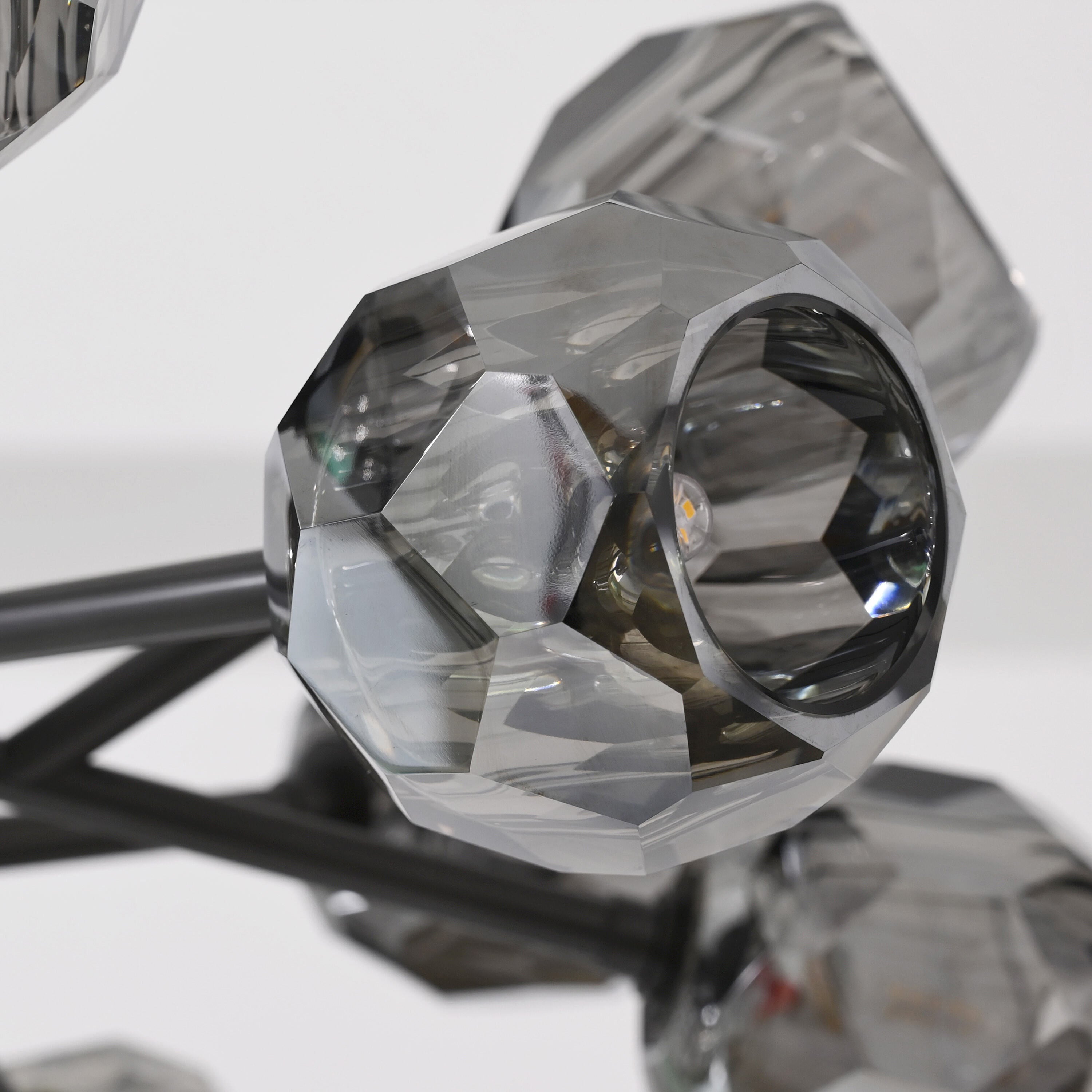 36 Inch Smoked Crystal Sputnik Sphere Chandelier – Boule